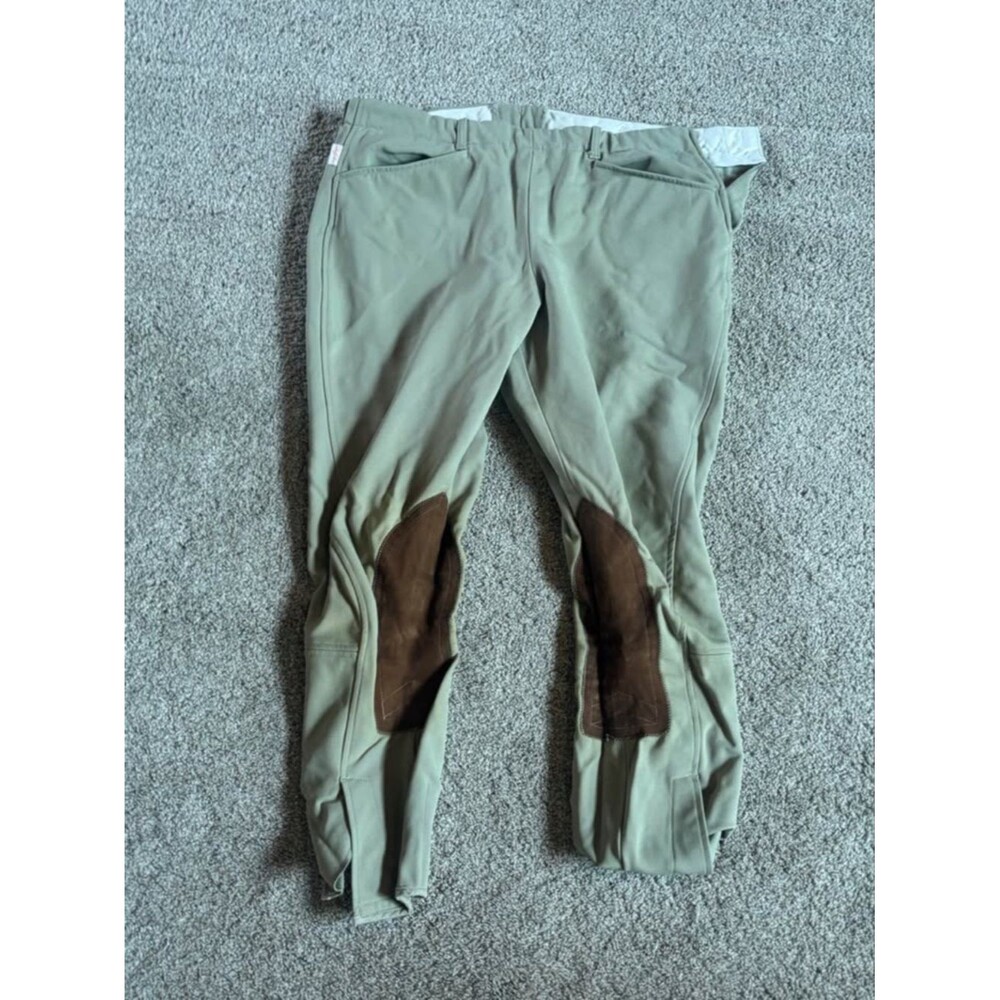 Vintage Tailored Sportsman Breeches Tan 34R- Made in USA- Used
